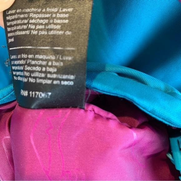 Airblaster Teal Plum Ski Snowboard High Collar Parka Jacket Women's sz  L - Picture 8 of 11